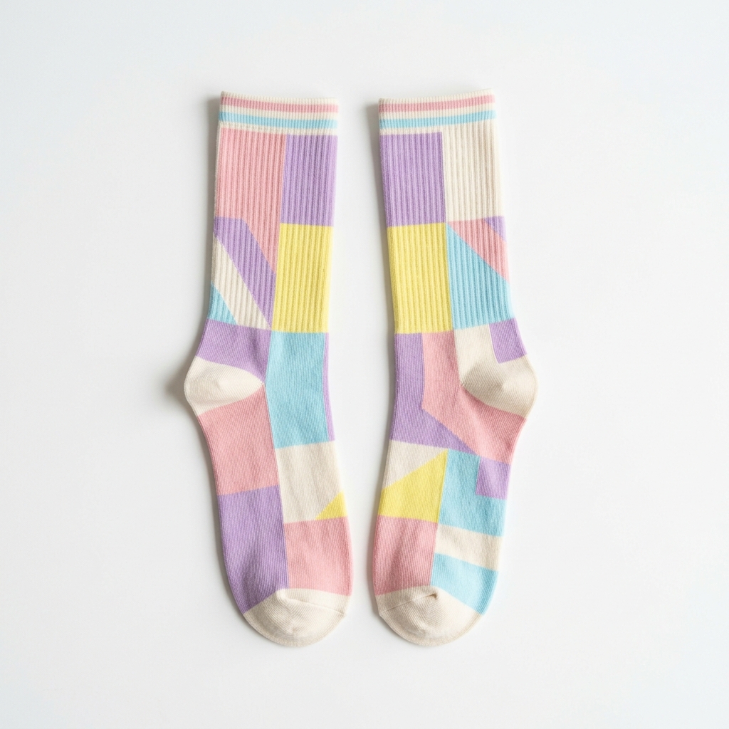 Geometric Crew Socks